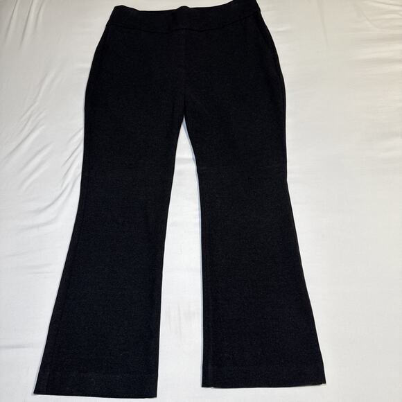 Express Boot Cut High Rise Pull On Dark Charcoal Gray Pants Career Large NWOT - Picture 1 of 11